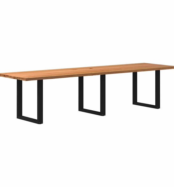 Esstisch Hellbraun 320x90x74 cm Massivholz Eiche Rechteckig