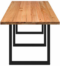 Esstisch Hellbraun 320x90x74 cm Massivholz Eiche Rechteckig