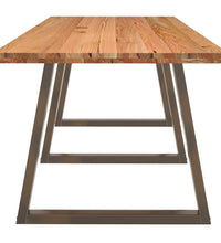 Esstisch Hellbraun 320x90x74 cm Massivholz Eiche Rechteckig