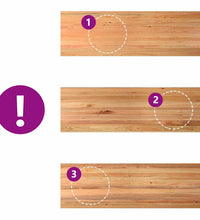 Esstisch Hellbraun 320x90x74 cm Massivholz Eiche Rechteckig