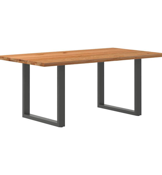 Esstisch Hellbraun 180x100x74 cm Massivholz Eiche Rechteckig