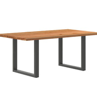 Esstisch Hellbraun 180x100x74 cm Massivholz Eiche Rechteckig