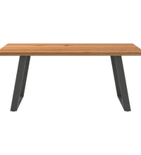 Esstisch Hellbraun 180x100x74 cm Massivholz Eiche Rechteckig