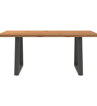 Esstisch Hellbraun 180x100x74 cm Massivholz Eiche Rechteckig