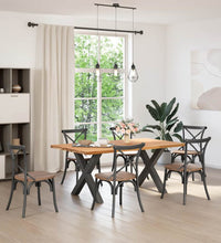 Esstisch Hellbraun 180x100x74 cm Massivholz Eiche Rechteckig