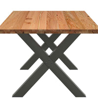 Esstisch Hellbraun 180x100x74 cm Massivholz Eiche Rechteckig