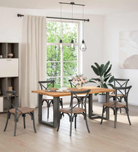 Esstisch Hellbraun 180x100x74 cm Massivholz Eiche Rechteckig