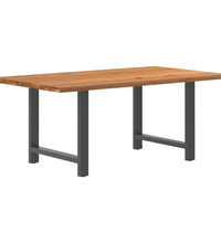 Esstisch Hellbraun 180x100x74 cm Massivholz Eiche Rechteckig