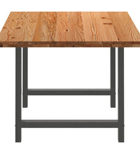 Esstisch Hellbraun 180x100x74 cm Massivholz Eiche Rechteckig