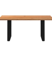 Esstisch Hellbraun 180x100x74 cm Massivholz Eiche Rechteckig