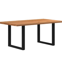 Esstisch Hellbraun 180x100x74 cm Massivholz Eiche Rechteckig