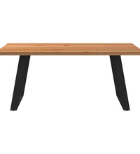 Esstisch Hellbraun 180x100x74 cm Massivholz Eiche Rechteckig