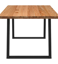 Esstisch Hellbraun 180x100x74 cm Massivholz Eiche Rechteckig