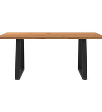 Esstisch Hellbraun 180x100x74 cm Massivholz Eiche Rechteckig