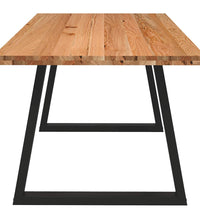 Esstisch Hellbraun 180x100x74 cm Massivholz Eiche Rechteckig