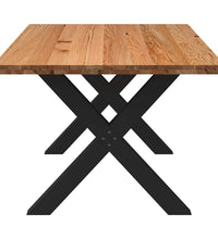 Esstisch Hellbraun 180x100x74 cm Massivholz Eiche Rechteckig