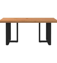 Esstisch Hellbraun 180x100x74 cm Massivholz Eiche Rechteckig