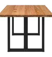 Esstisch Hellbraun 180x100x74 cm Massivholz Eiche Rechteckig