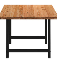 Esstisch Hellbraun 180x100x74 cm Massivholz Eiche Rechteckig