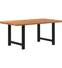 Esstisch Hellbraun 180x100x74 cm Massivholz Eiche Rechteckig