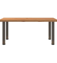 Esstisch Hellbraun 180x100x74 cm Massivholz Eiche Rechteckig