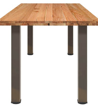 Esstisch Hellbraun 180x100x74 cm Massivholz Eiche Rechteckig