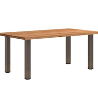 Esstisch Hellbraun 180x100x74 cm Massivholz Eiche Rechteckig