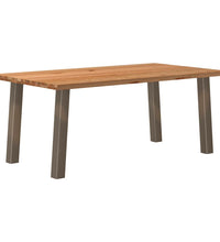 Esstisch Hellbraun 180x100x74 cm Massivholz Eiche Rechteckig