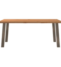 Esstisch Hellbraun 180x100x74 cm Massivholz Eiche Rechteckig