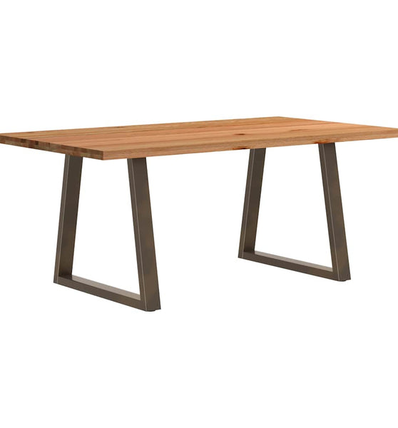 Esstisch Hellbraun 180x100x74 cm Massivholz Eiche Rechteckig