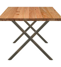 Esstisch Hellbraun 180x100x74 cm Massivholz Eiche Rechteckig