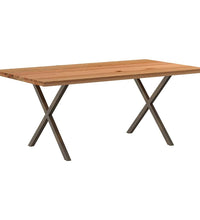 Esstisch Hellbraun 180x100x74 cm Massivholz Eiche Rechteckig