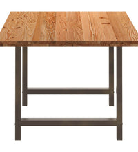 Esstisch Hellbraun 180x100x74 cm Massivholz Eiche Rechteckig
