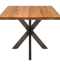 Esstisch Hellbraun 180x100x74 cm Massivholz Eiche Rechteckig