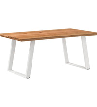 Esstisch Hellbraun 180x100x74 cm Massivholz Eiche Rechteckig