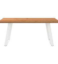 Esstisch Hellbraun 180x100x74 cm Massivholz Eiche Rechteckig