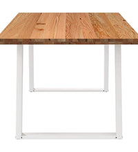 Esstisch Hellbraun 180x100x74 cm Massivholz Eiche Rechteckig