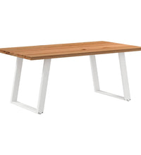 Esstisch Hellbraun 180x100x74 cm Massivholz Eiche Rechteckig