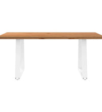 Esstisch Hellbraun 180x100x74 cm Massivholz Eiche Rechteckig