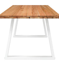 Esstisch Hellbraun 180x100x74 cm Massivholz Eiche Rechteckig