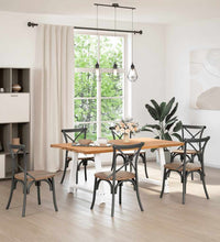 Esstisch Hellbraun 180x100x74 cm Massivholz Eiche Rechteckig