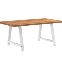 Esstisch Hellbraun 180x100x74 cm Massivholz Eiche Rechteckig