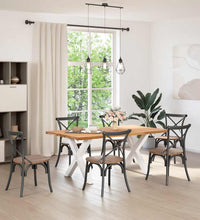 Esstisch Hellbraun 180x100x74 cm Massivholz Eiche Rechteckig