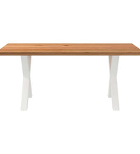 Esstisch Hellbraun 180x100x74 cm Massivholz Eiche Rechteckig