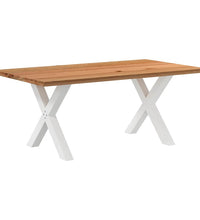 Esstisch Hellbraun 180x100x74 cm Massivholz Eiche Rechteckig