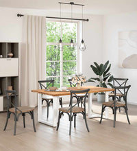 Esstisch Hellbraun 180x100x74 cm Massivholz Eiche Rechteckig