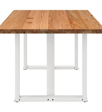 Esstisch Hellbraun 180x100x74 cm Massivholz Eiche Rechteckig