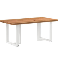 Esstisch Hellbraun 180x100x74 cm Massivholz Eiche Rechteckig