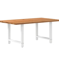 Esstisch Hellbraun 180x100x74 cm Massivholz Eiche Rechteckig