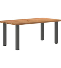 Esstisch Hellbraun 180x100x74 cm Massivholz Eiche Rechteckig